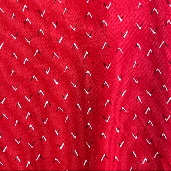 Girlfriend Plus Size 3/4 Sleeve T-shirt Red with pattern 60% Cotton 40% Viscose - Picture 4 of 12